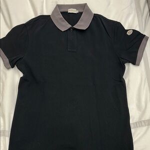 Moncler Black Polo Shirt